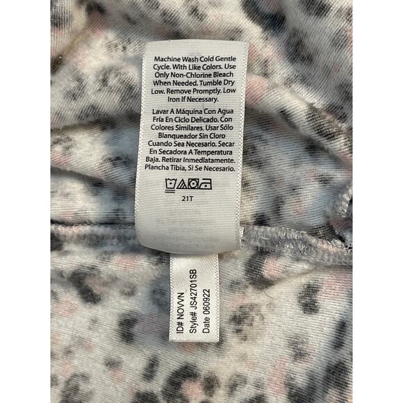 Joyspun Pink Black White Animal Print Velour Lounge Set‎ Elastic Trim Large - Picture 8 of 16